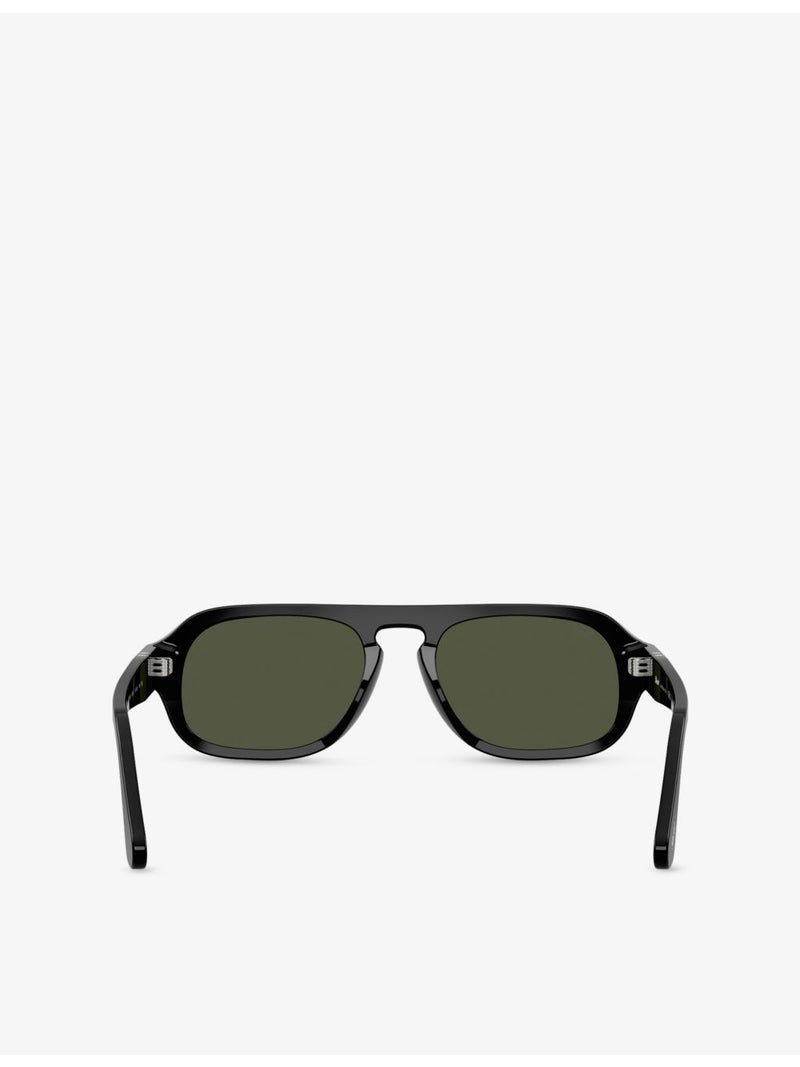 Persol PO3369S pilot-frame acetate sunglasses - British product