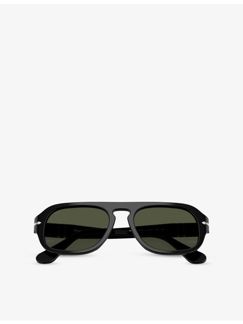 Persol PO3369S pilot-frame acetate sunglasses - British product