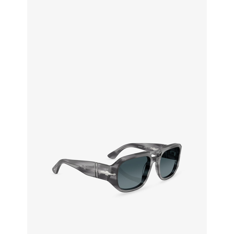 Persol PO3373S pilot-frame acetate sunglasses, imported from the UK