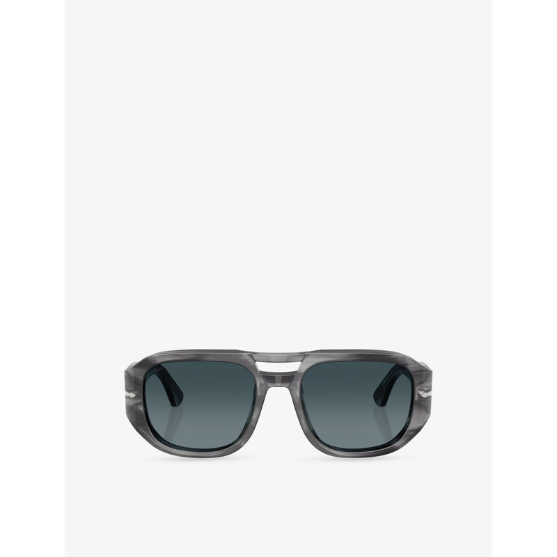 Persol PO3373S pilot-frame acetate sunglasses, imported from the UK