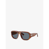 Persol Vincent pilot-frame acetate sunglasses, imported from the UK