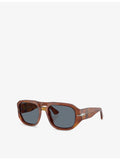 Persol Vincent pilot-frame acetate sunglasses, imported from the UK