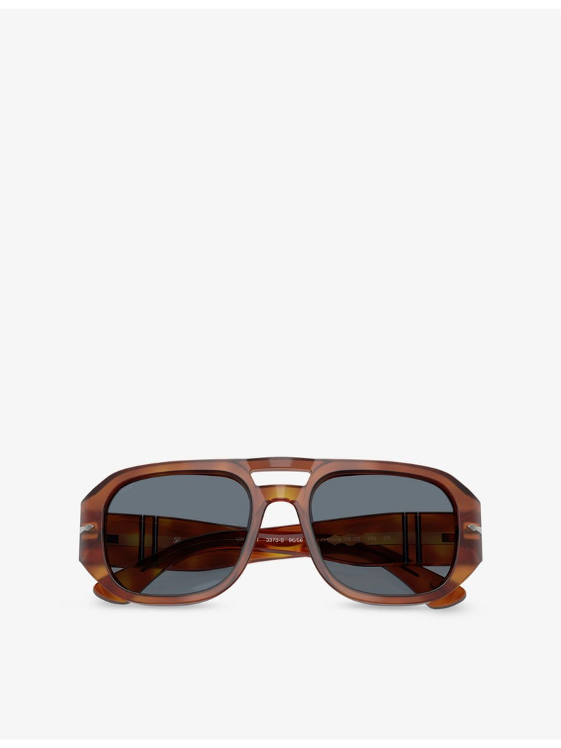 Persol Vincent pilot-frame acetate sunglasses, imported from the UK