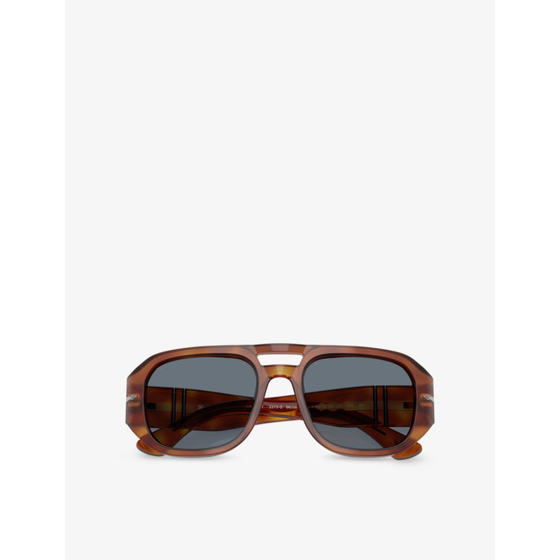 Persol Vincent pilot-frame acetate sunglasses, imported from the UK