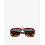 Persol Vincent pilot-frame acetate sunglasses, imported from the UK