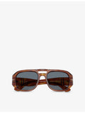 Persol Vincent pilot-frame acetate sunglasses, imported from the UK