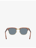 Persol PO3375S square-frame acetate sunglasses with gold hardware, UK version