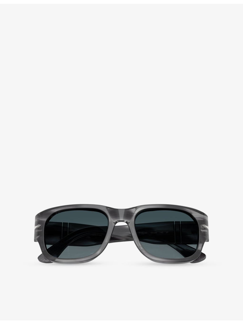 Persol PO3380S polarised square-frame acetate sunglasses (British brand)