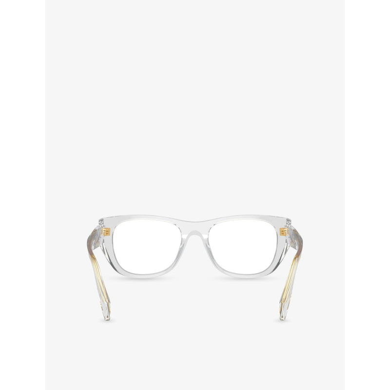 Prada PR A18V irregular-frame acetate optical glasses - British product