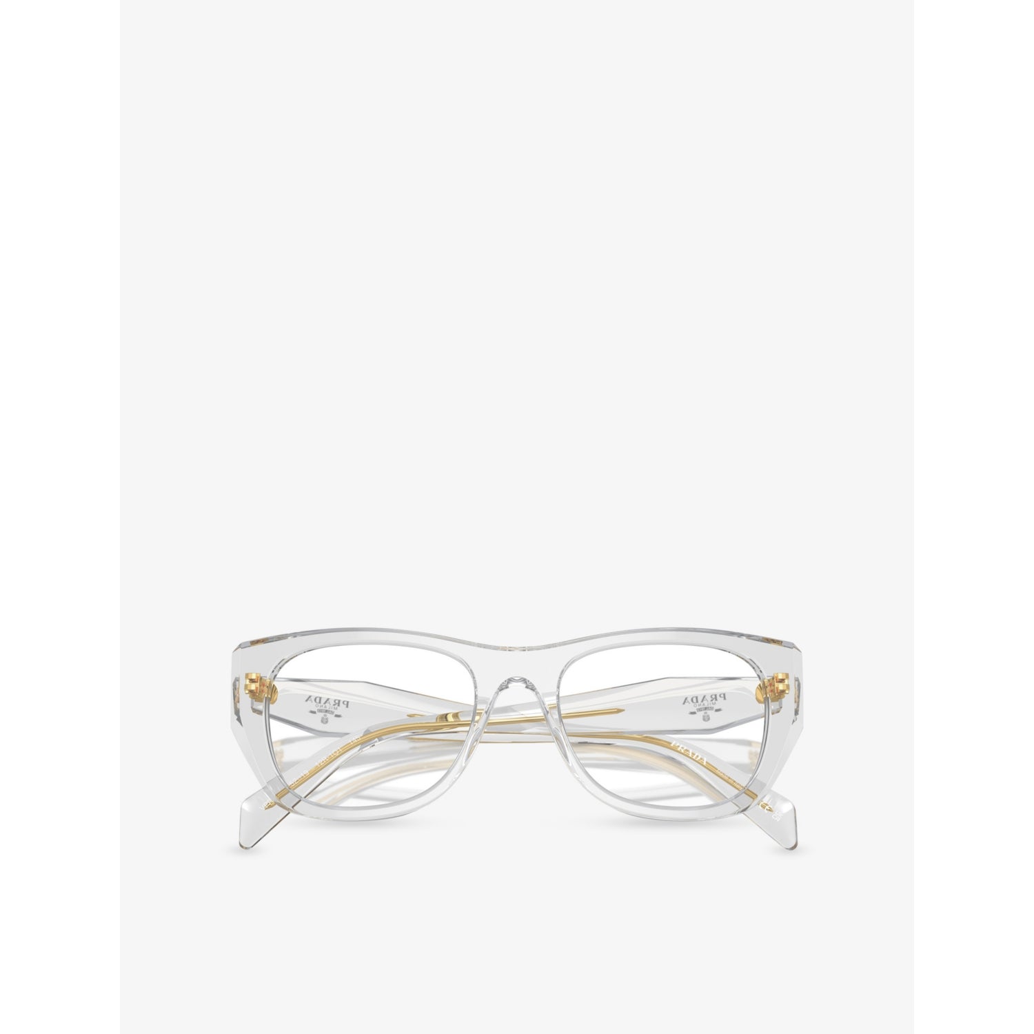 Prada PR A18V irregular-frame acetate optical glasses - British product