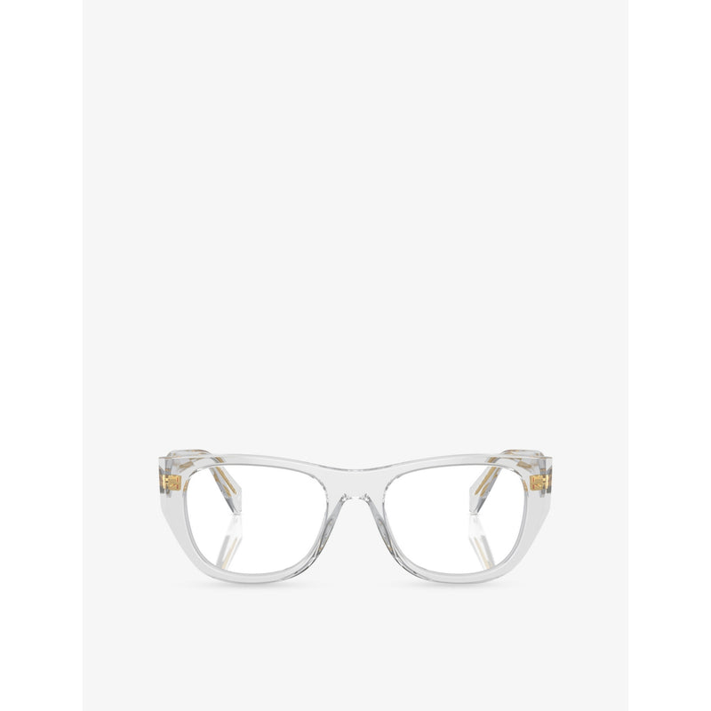 Prada PR A18V irregular-frame acetate optical glasses - British product
