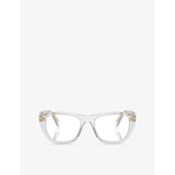 Prada PR A18V irregular-frame acetate optical glasses - British product