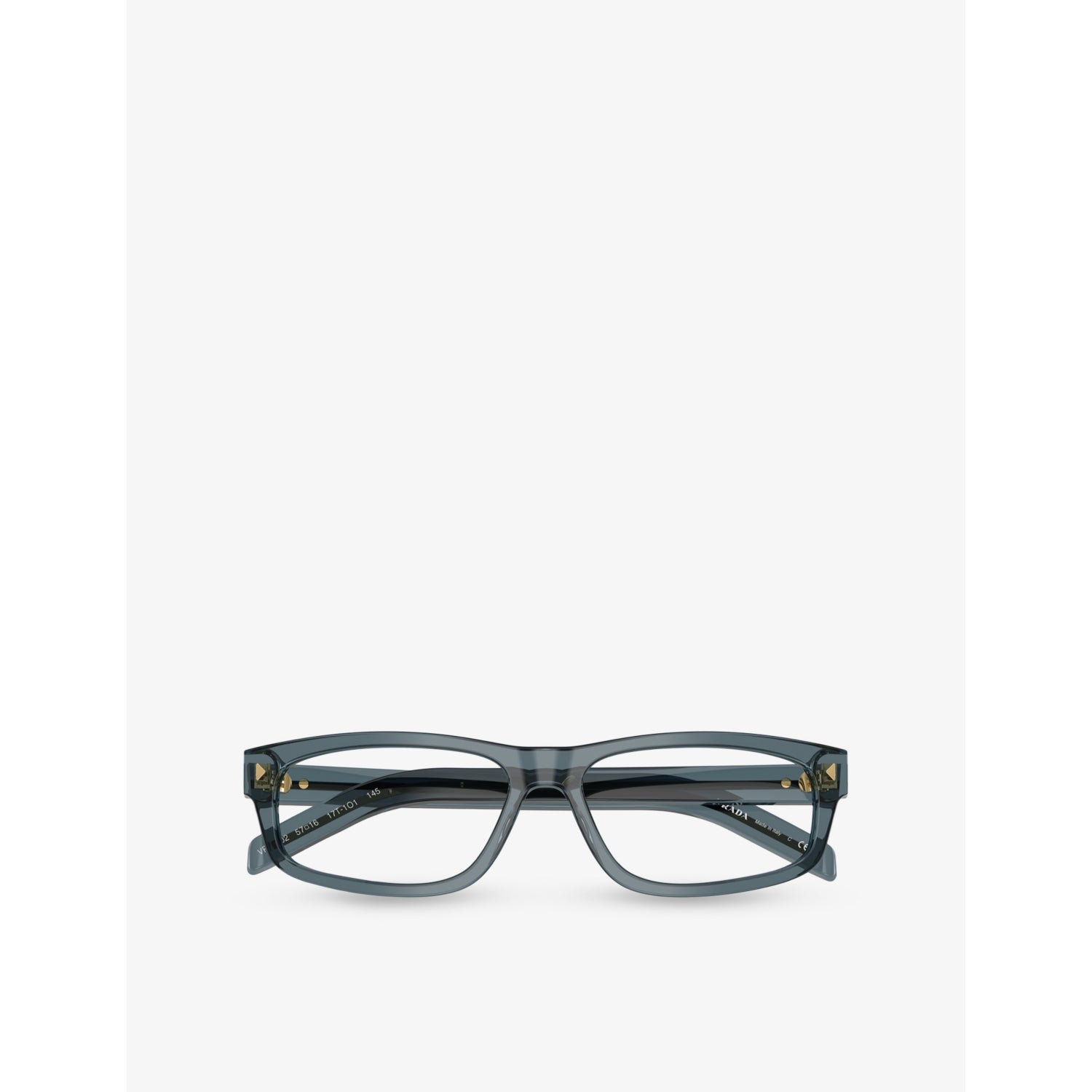 Prada rectangle-frame acetate glasses PR B02V, UK version
