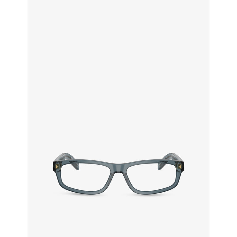 Prada rectangle-frame acetate glasses PR B02V, UK version
