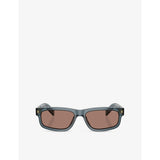 Prada PR B11S rectangle-frame acetate sunglasses - British product