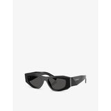 Prada PR B19S acetate pillow sunglasses, imported from the UK