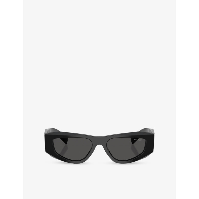 Prada PR B19S acetate pillow sunglasses, imported from the UK