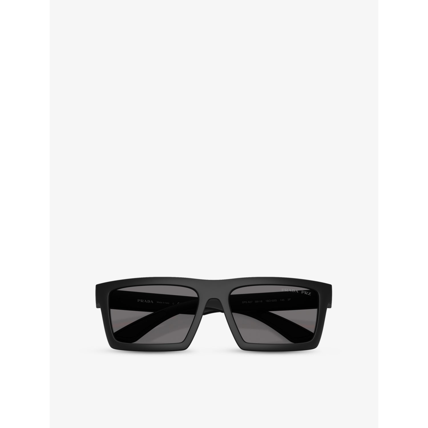 Prada PS A07S polarised rectangle-frame acetate sunglasses (British brand)