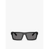 Prada PS A07S polarised rectangle-frame acetate sunglasses (British brand)