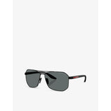 Prada Linea Rossa pilot metal sunglasses, UK version