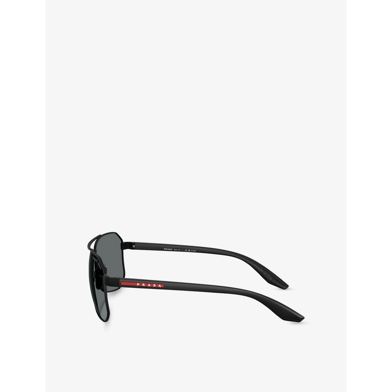 Prada Linea Rossa pilot metal sunglasses, UK version