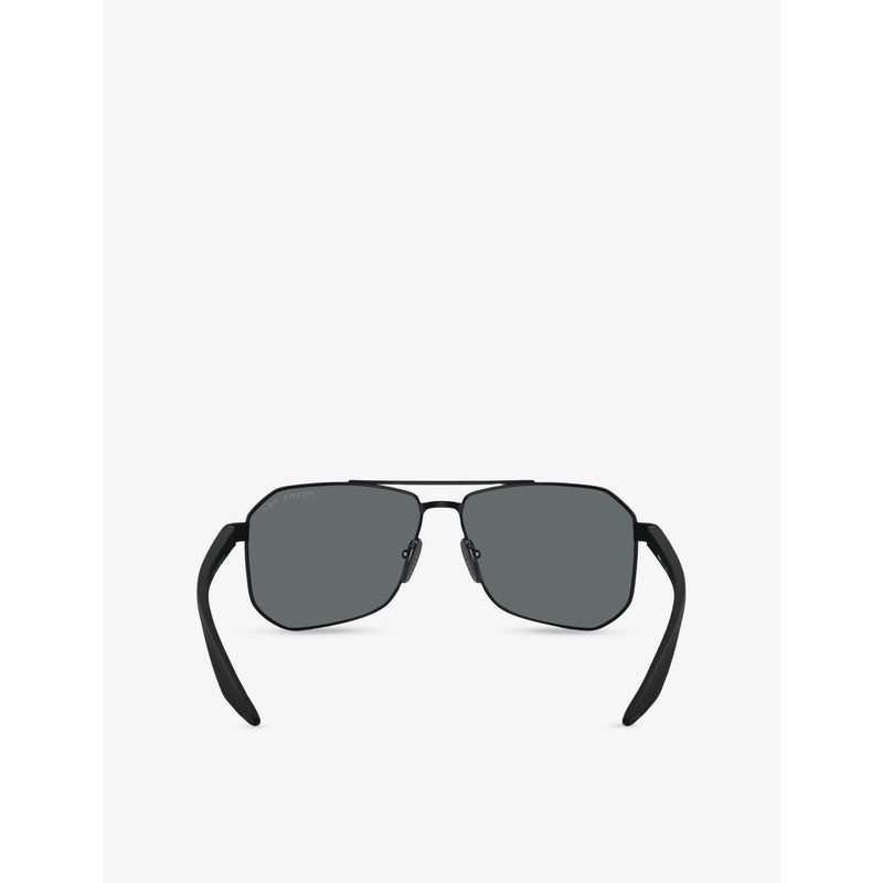 Prada Linea Rossa pilot metal sunglasses, UK version