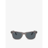 Ray-Ban RB2140 wayfarer rectangle acetate sunglasses, imported from the UK