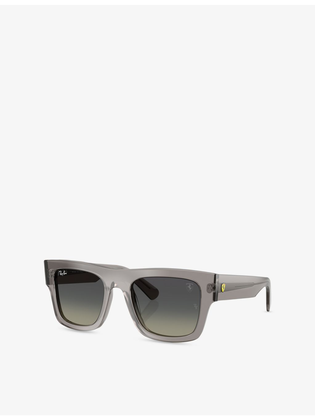 Ray-Ban RB2217M Scuderia Ferrari Collection square-frame acetate sunglasses, imported from the UK