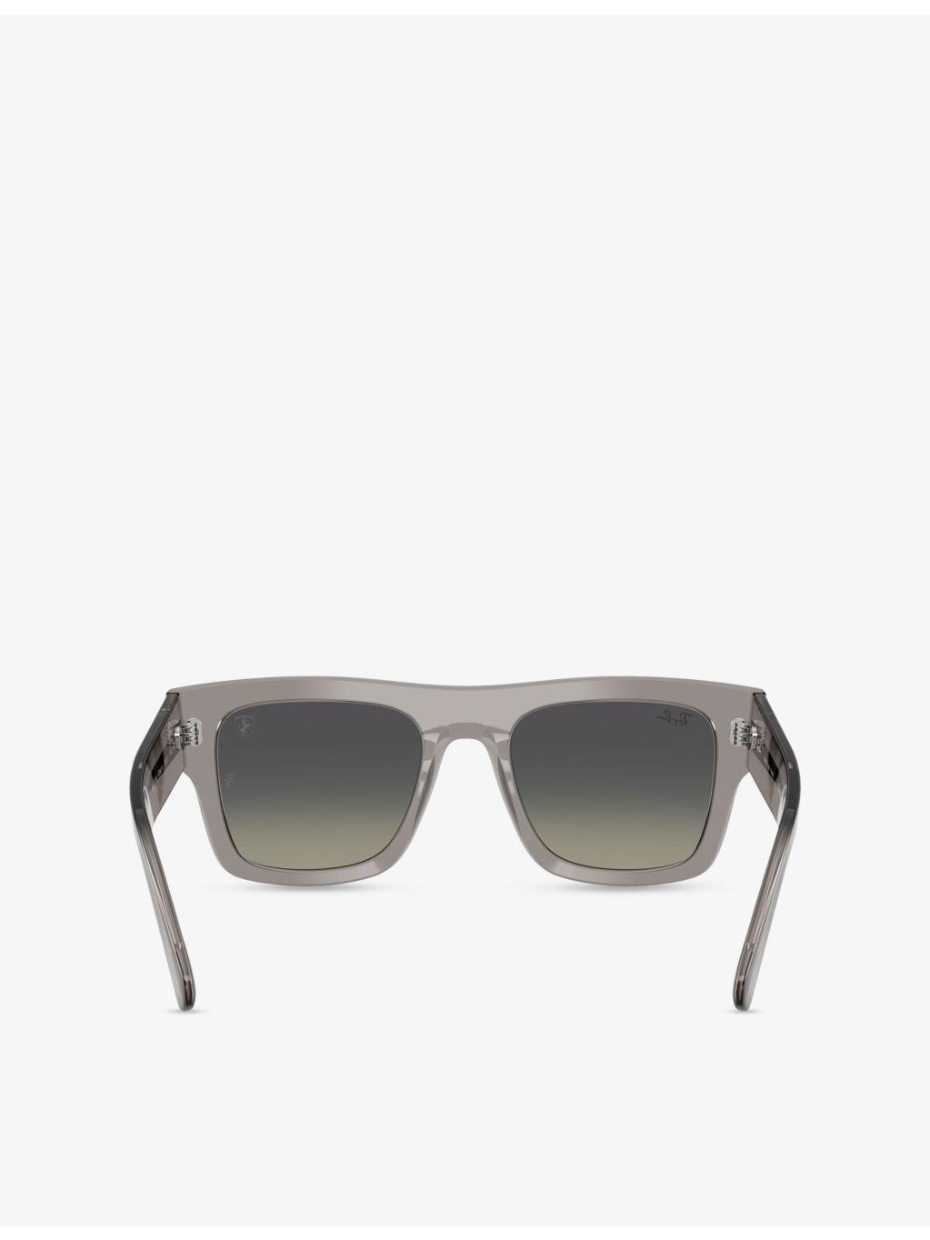 Ray-Ban RB2217M Scuderia Ferrari Collection square-frame acetate sunglasses, imported from the UK