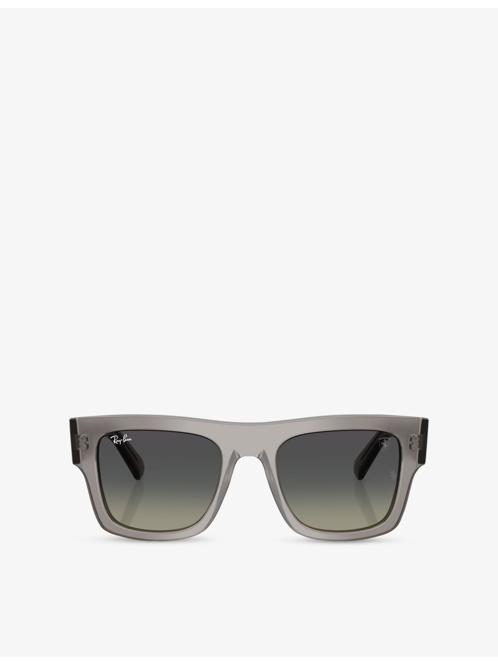Ray-Ban RB2217M Scuderia Ferrari Collection square-frame acetate sunglasses, imported from the UK