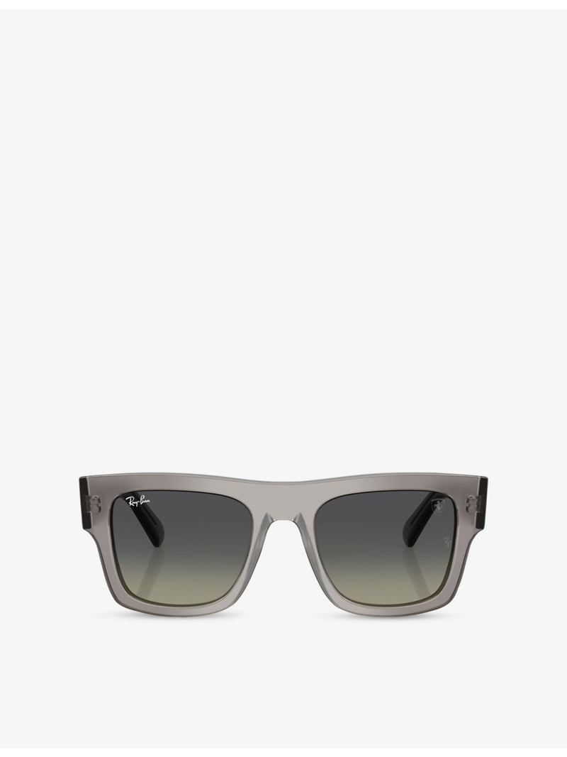 Ray-Ban RB2217M Scuderia Ferrari Collection square-frame acetate sunglasses, imported from the UK