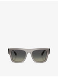 Ray-Ban RB2217M Scuderia Ferrari Collection square-frame acetate sunglasses, imported from the UK
