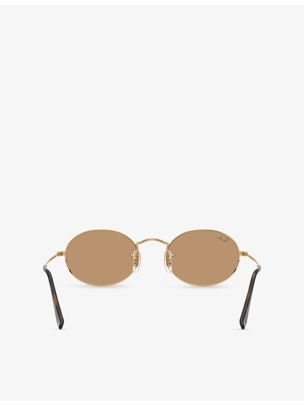 Ray-Ban oval metal sunglasses with gold-toned hardware, imported from the UK