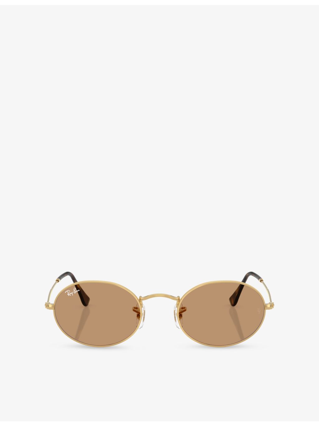 Ray-Ban oval metal sunglasses with gold-toned hardware, imported from the UK