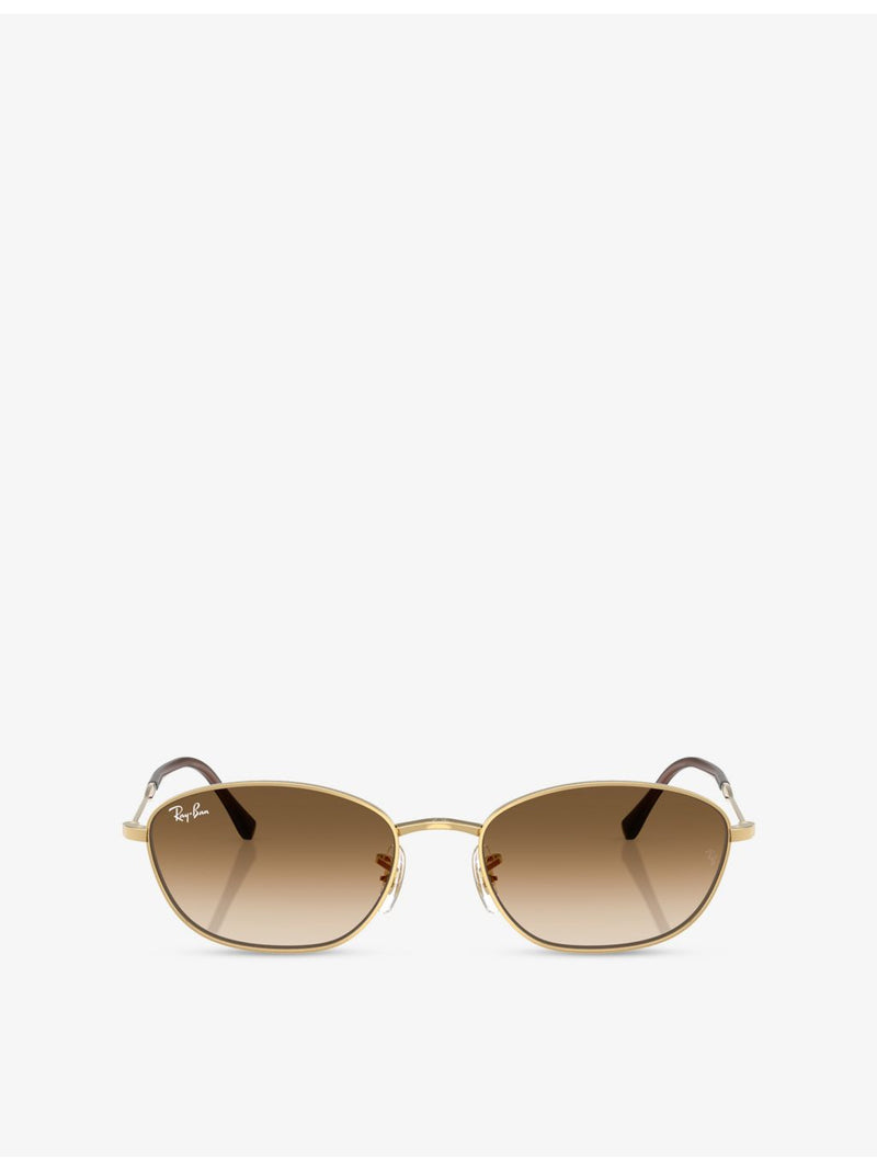 Ray-Ban RB3749 irregular-frame metal sunglasses (British brand)