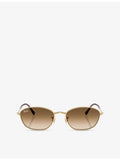 Ray-Ban RB3749 irregular-frame metal sunglasses (British brand)