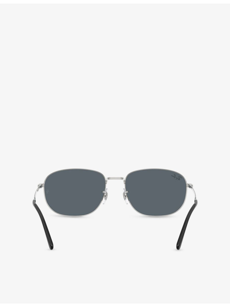 Ray-Ban RB3754 pillow-frame metal sunglasses, imported from the UK