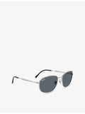 Ray-Ban RB3754 pillow-frame metal sunglasses, imported from the UK