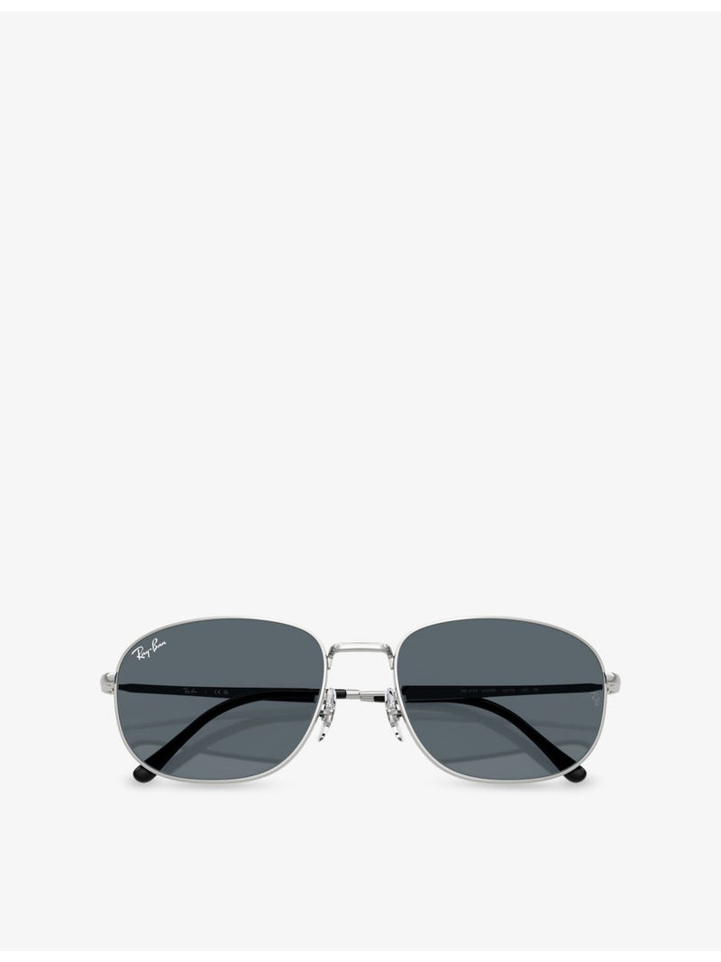 Ray-Ban RB3754 pillow-frame metal sunglasses, imported from the UK
