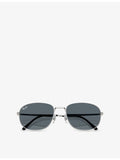 Ray-Ban RB3754 pillow-frame metal sunglasses, imported from the UK