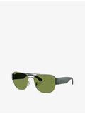 Ray-Ban RB3756 square-frame metal sunglasses 5.9cm lens, imported from the UK