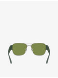 Ray-Ban RB3756 square-frame metal sunglasses 5.9cm lens, imported from the UK