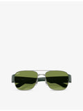 Ray-Ban RB3756 square-frame metal sunglasses 5.9cm lens, imported from the UK