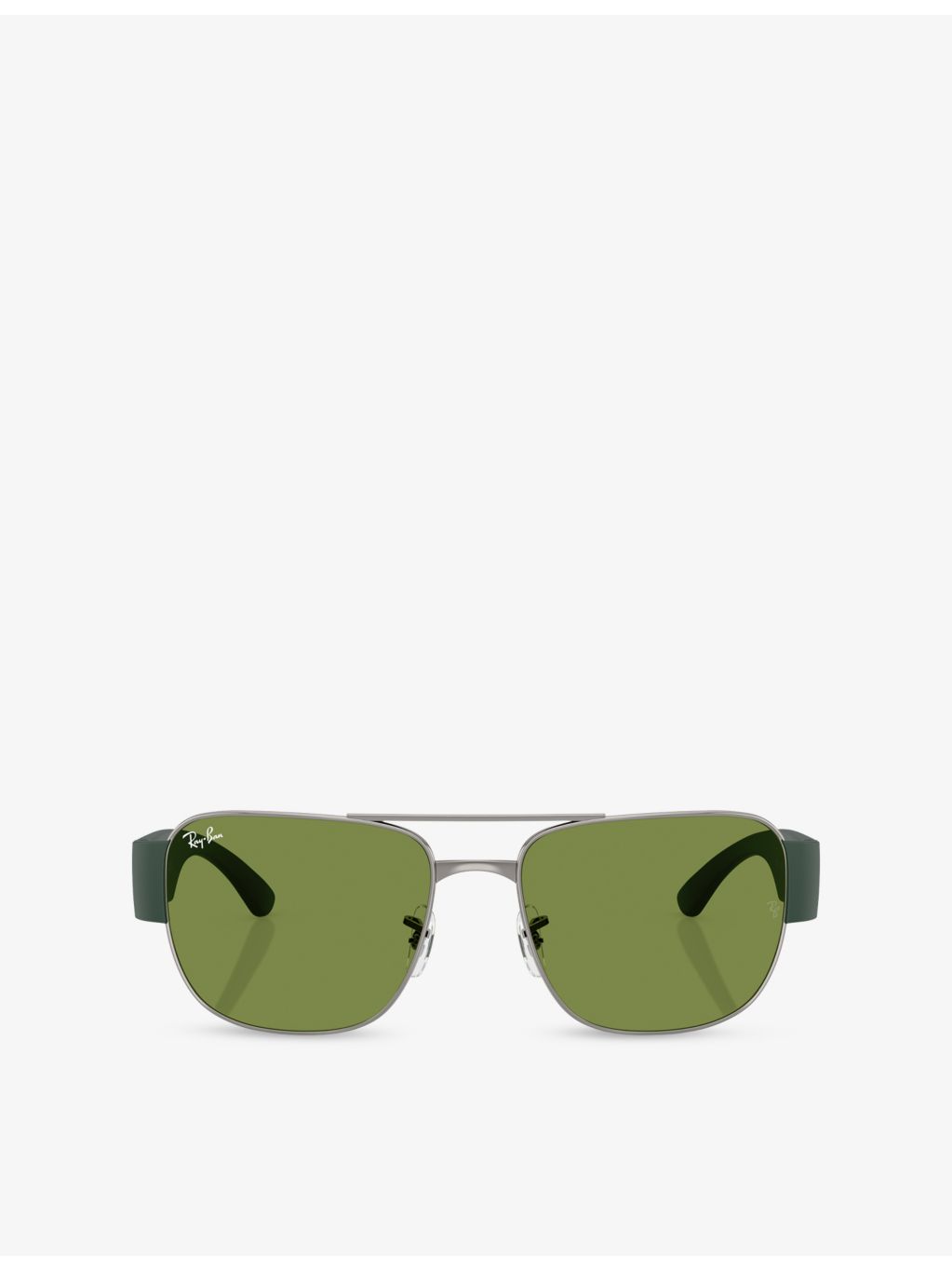 Ray-Ban RB3756 square-frame metal sunglasses 5.9cm lens, imported from the UK