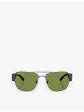 Ray-Ban RB3756 square-frame metal sunglasses 5.9cm lens, imported from the UK