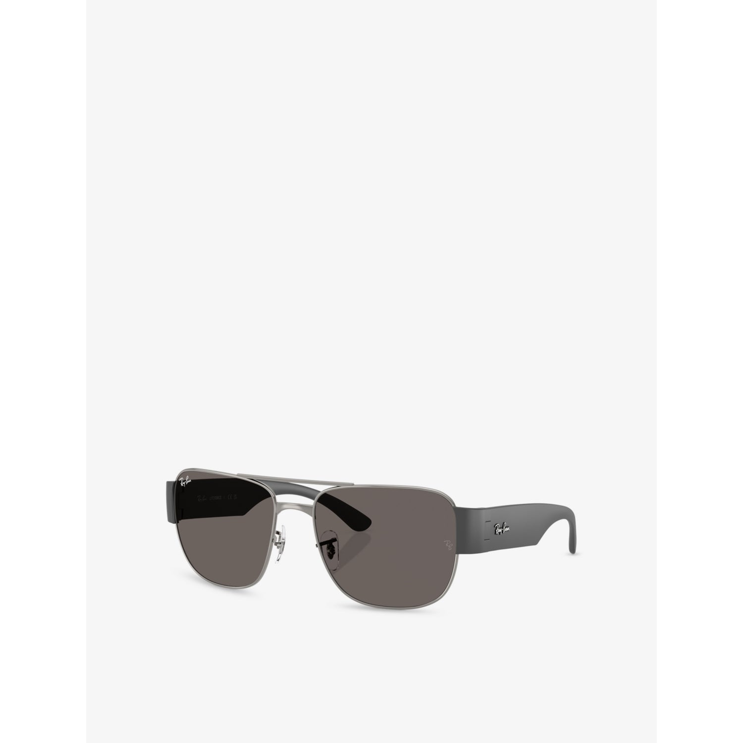 Ray-Ban RB3756 square-frame metal sunglasses with UV lenses, imported from the UK