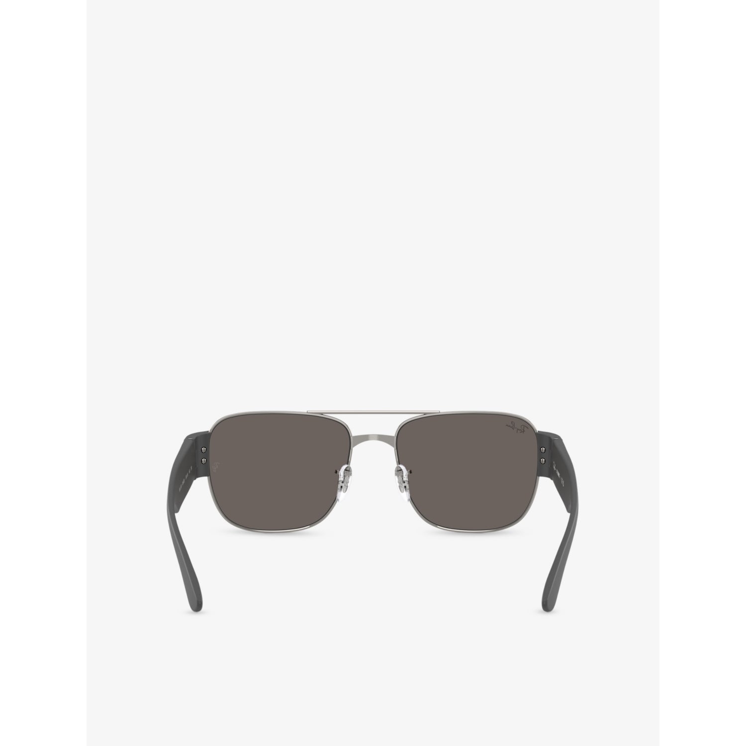 Ray-Ban RB3756 square-frame metal sunglasses with UV lenses, imported from the UK