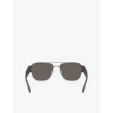 Ray-Ban RB3756 square-frame metal sunglasses with UV lenses, imported from the UK