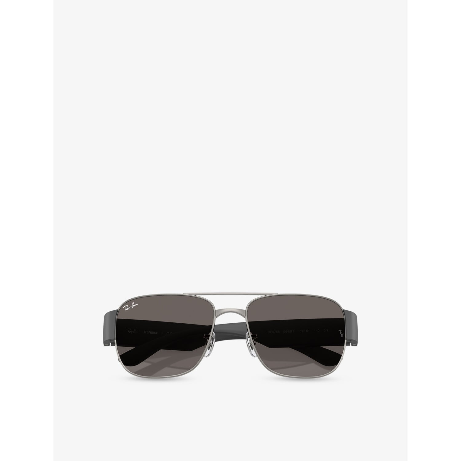 Ray-Ban RB3756 square-frame metal sunglasses with UV lenses, imported from the UK