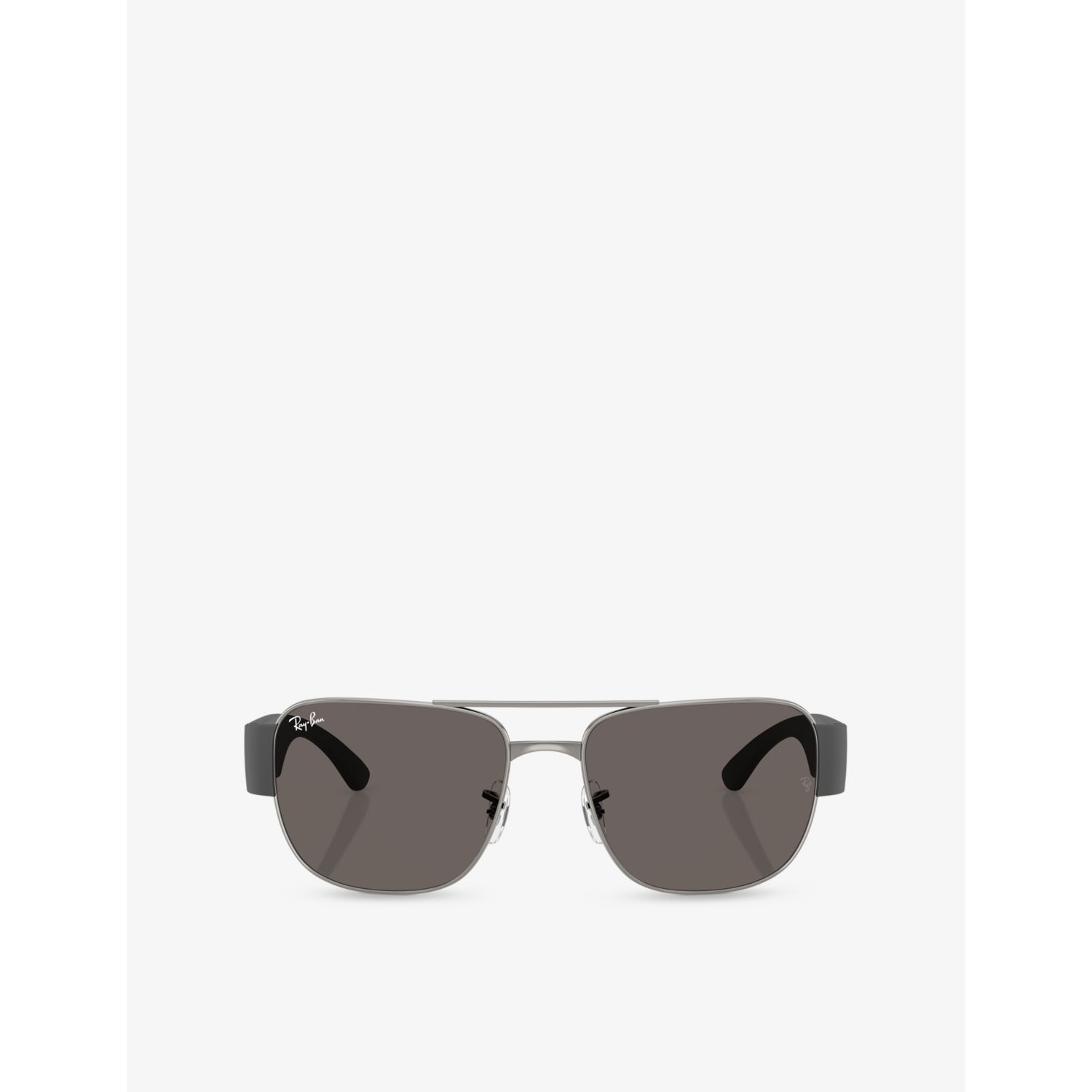 Ray-Ban RB3756 square-frame metal sunglasses with UV lenses, imported from the UK